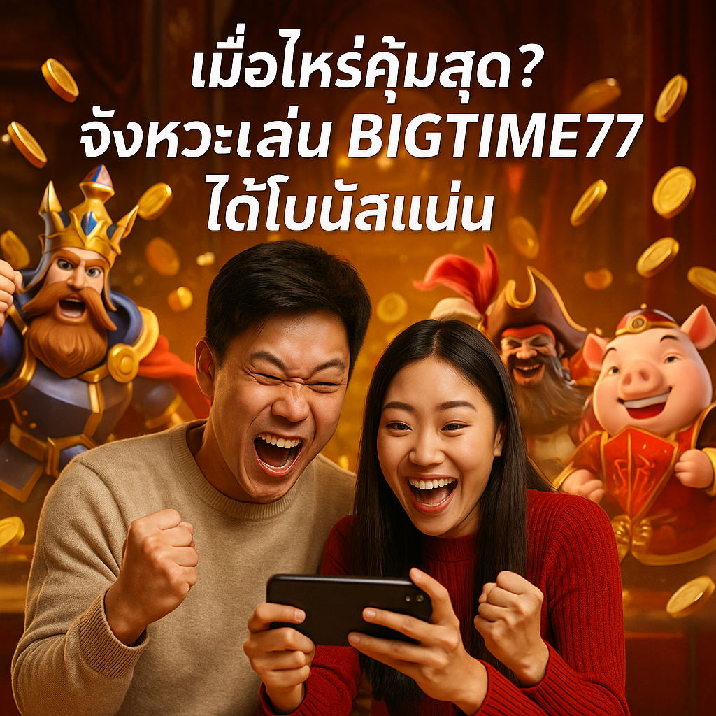 เมื่อไหร่คุ้มสุด? จังหวะเล่น BIGTIME77 ได้โบนัสแน่น
