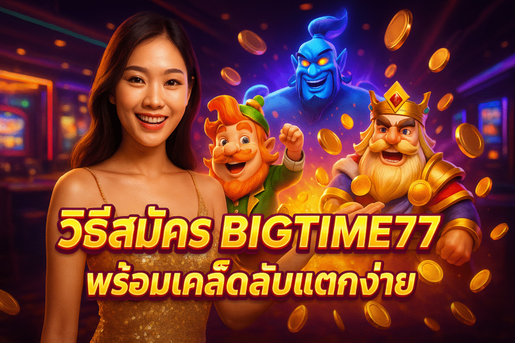 วิธีสมัคร BIGTIME77 พร้อมเคล็ดลับแตกง่าย